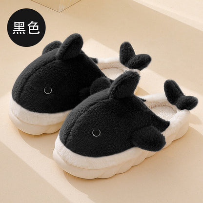 Winter Warm Indoor Men's Whale Shoes