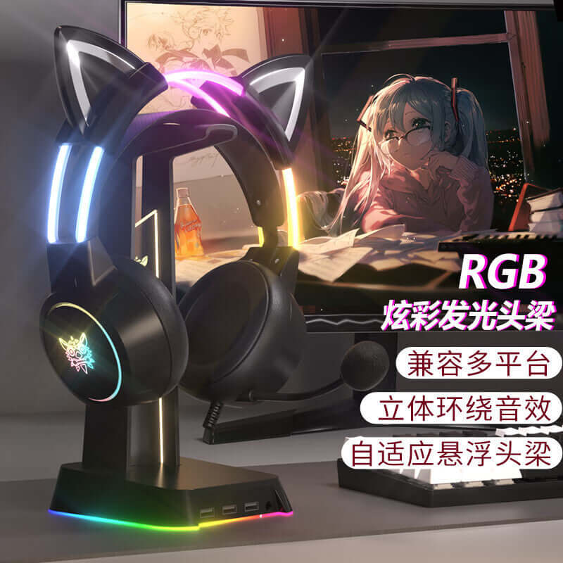 X15 Pro Wired Gaming Headset with LED Lights & Mic – For PC & Console.