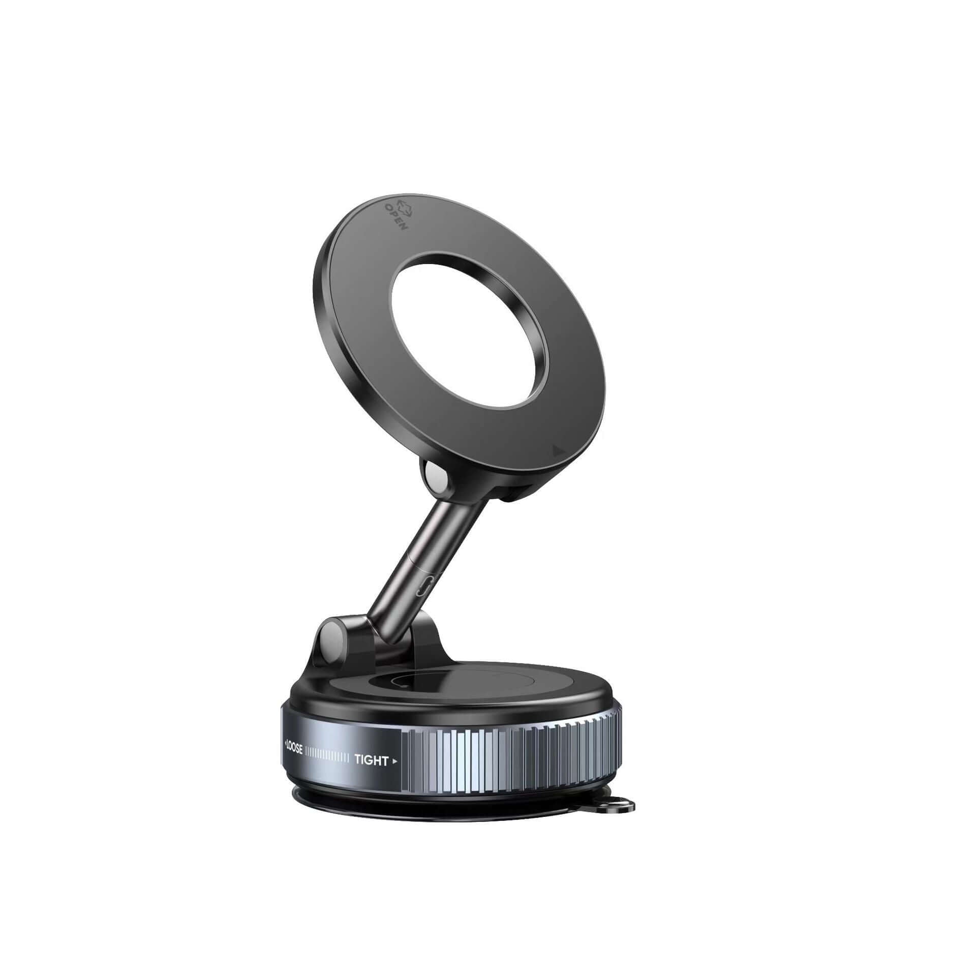 vacuum rotating magnetic car phone holder
