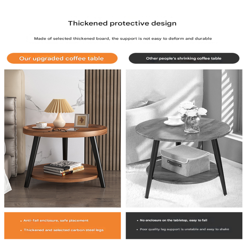 Light Wood Coffee Table for Small Living Rooms