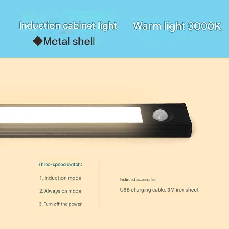 LED Human Body Induction Night Light Wireless Charging Magnetic Suction Light Bedside Light Strip