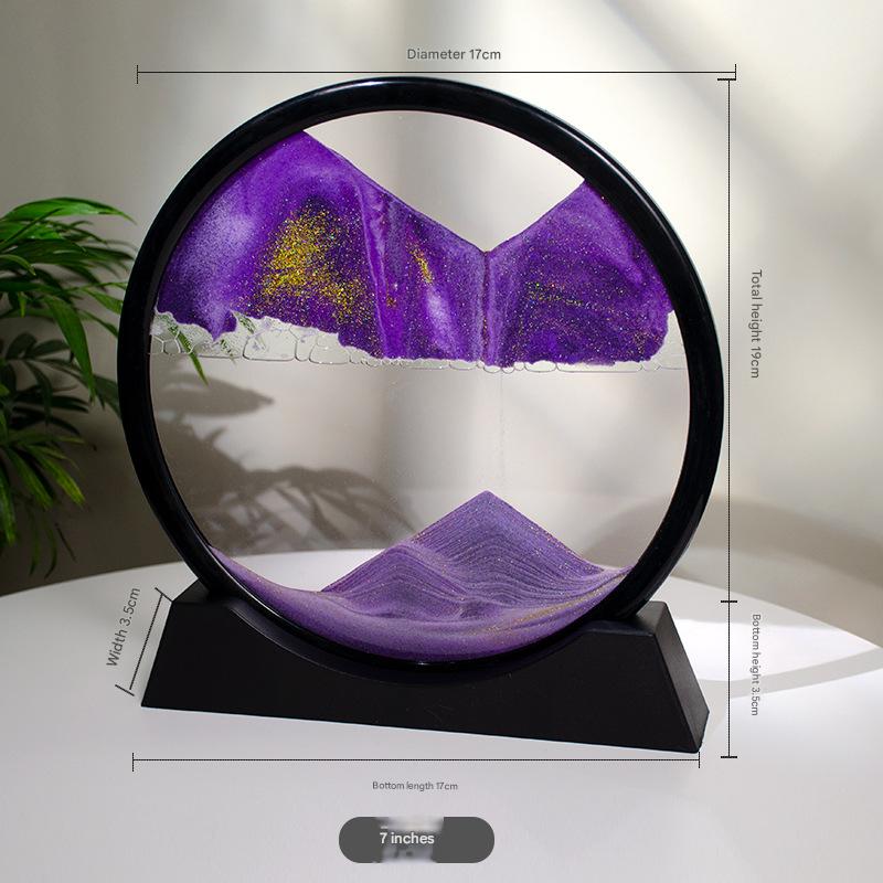 Creative hourglass ornaments liquid decompression quicksand painting