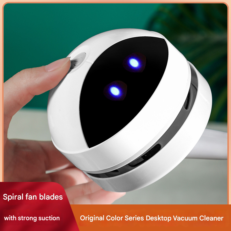 Mini Desktop Vacuum Cleaner - Rechargeable Portable Dust Cleaner