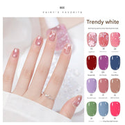New whitening tearable water-based nail polish odorless no baking quick drying
