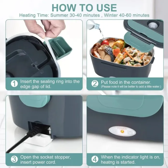 Electric Lunch Box How to Use