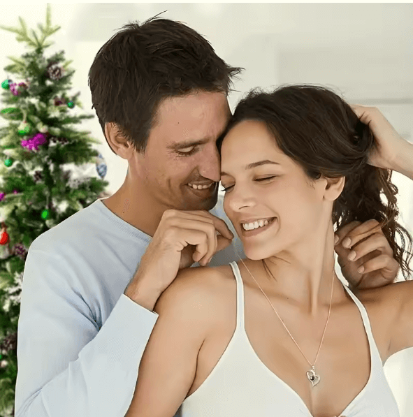 heart shaped necklace with gift box